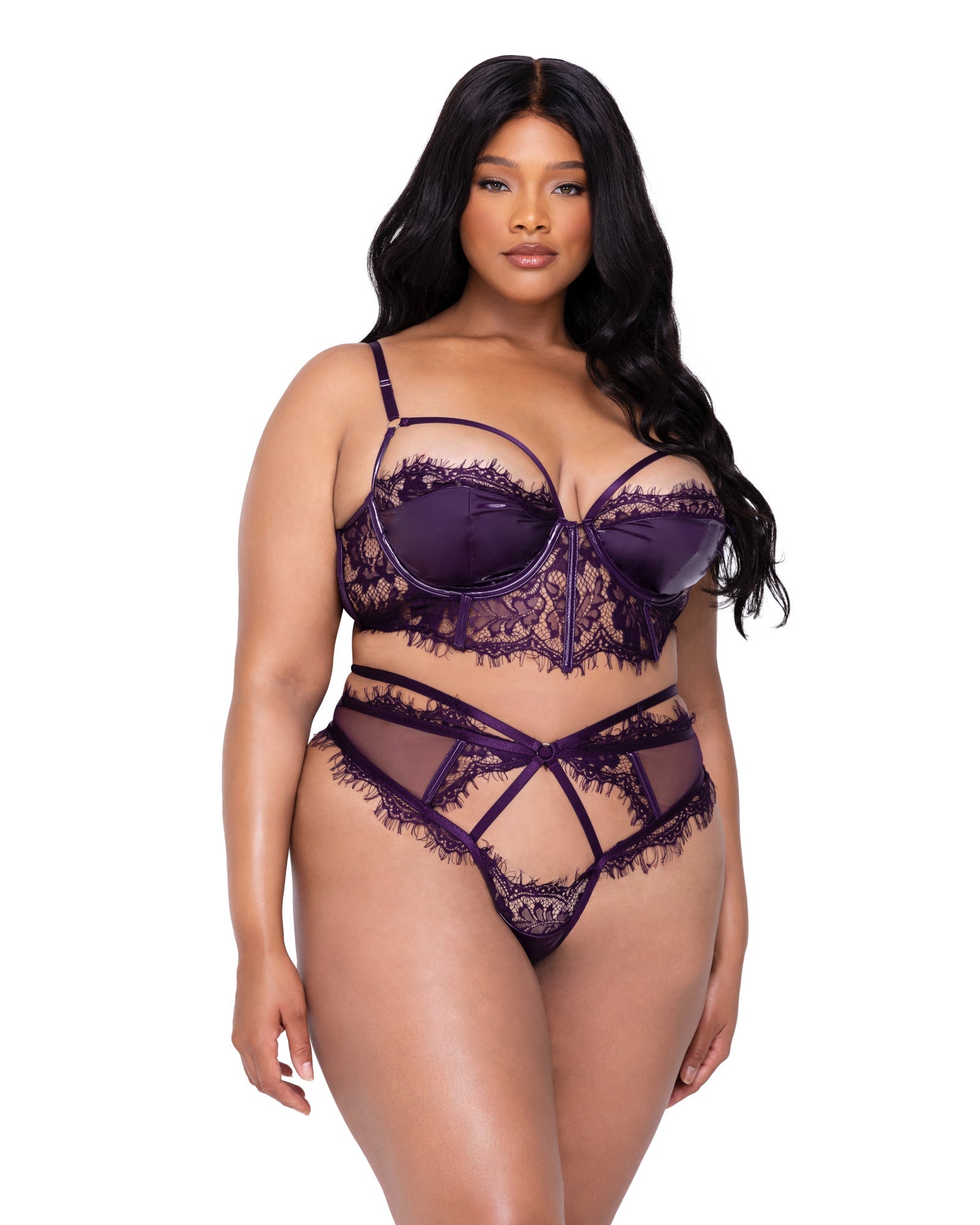 Voluptuous Velvet Sugar Plum Temptation 2pc Lingerie Set