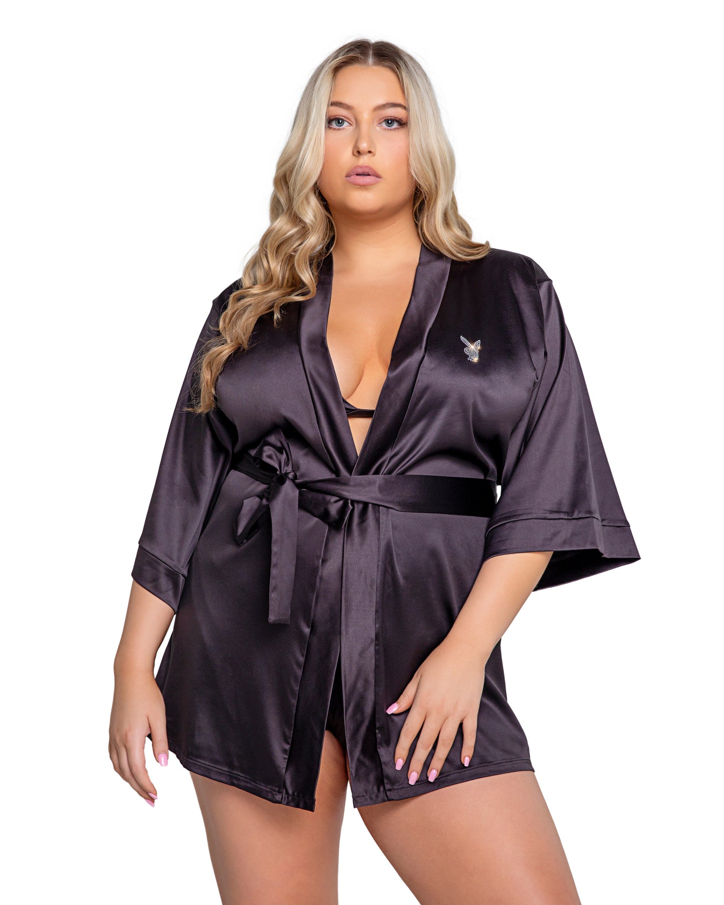 Radiant Glamour: Playboy Crystal Bunny Robe