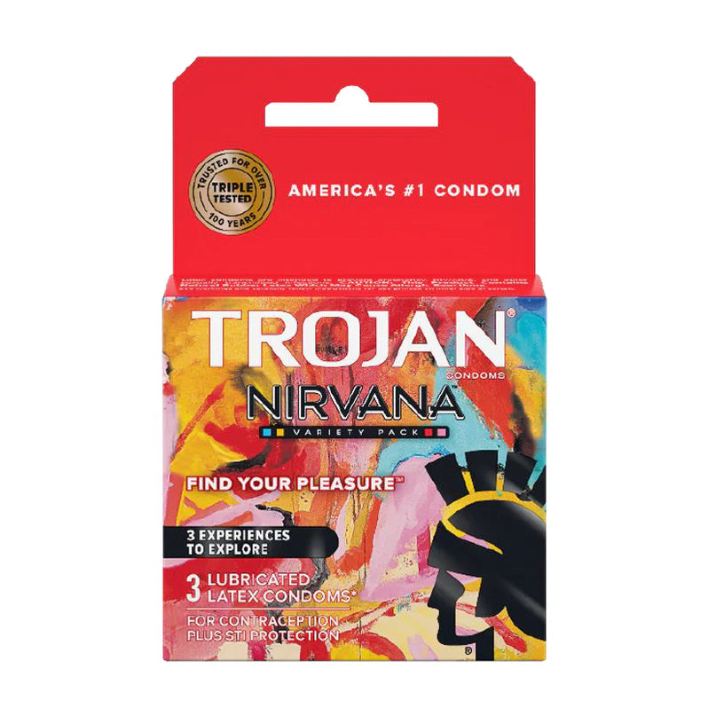 Trojan Ecstasy Latex Condoms 3pk