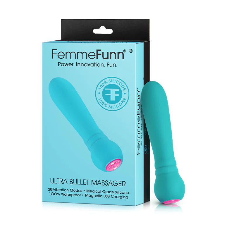 SirenSway Rechargeable Silicone Pleasure Bullet - Ocean Teal