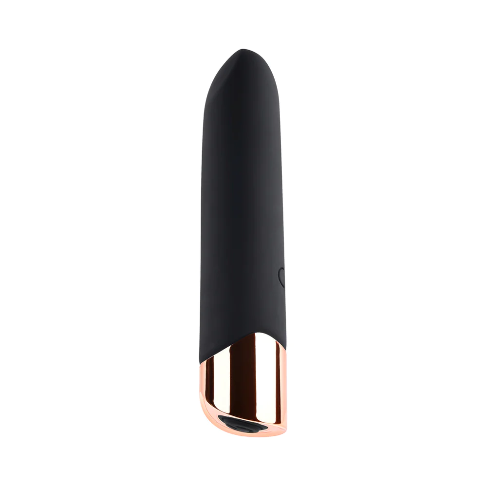 Opulent Euphoria: The Luxe Gilded Rechargeable Silicone Bullet Vibrator